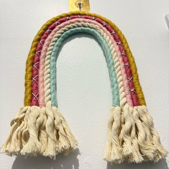RAINBOW MACRAME WALL HANGING – MULTICOLOR BOHO DECOR, HANDMADE STYLE - Picture 13 of 17